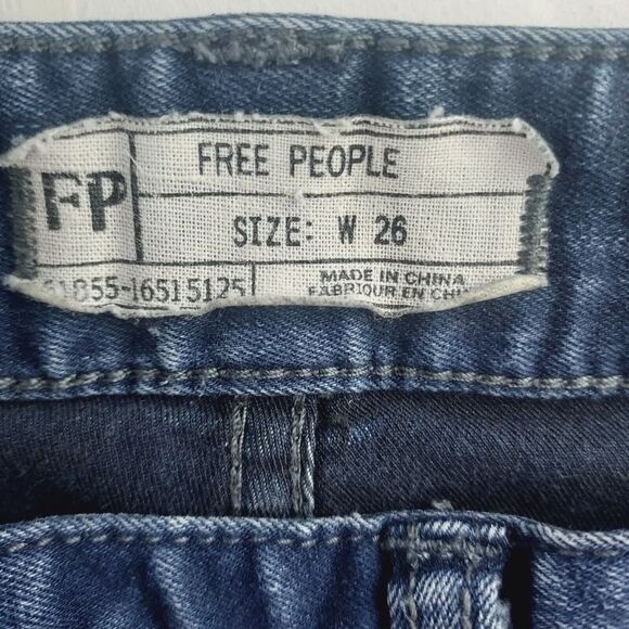 Free People Skinny Stretch 29 Blue Medium Wash Denim Jeans 61855-16515125 - Picture 4 of 4